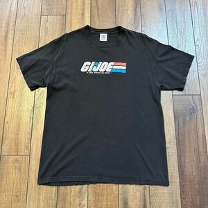 Vintage G.I. Joe T Shirt Men's Large‎ 2000 Black Nostalgic